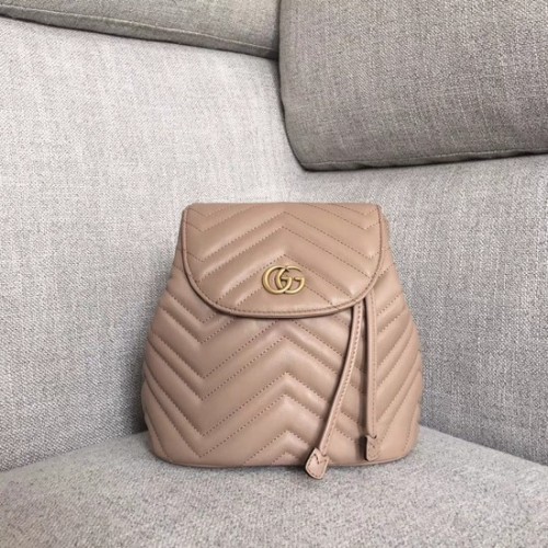Раница Gucci GG Marmont от мателасе 528129 цвят кайсия