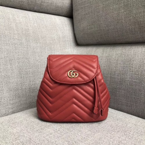 Раница Gucci GG Marmont мателасе 528129 червена