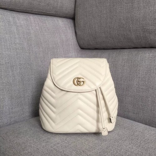 Раница Gucci GG Marmont мателасе 528129 бяла
