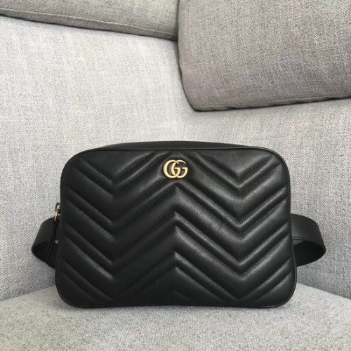 Чанта за колан Gucci GG Marmont matelasse 523380 Черна