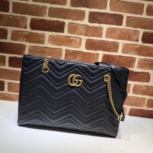 Gucci GG Marmont чанта тип „мателас“ средна чанта 524578 черна