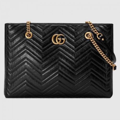 Gucci GG Marmont чанта тип „мателас“ средна чанта 524578 черна