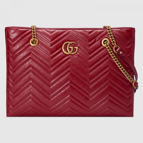 Gucci GG Marmont чанта тип „мателас“ средна чанта 524578 червена