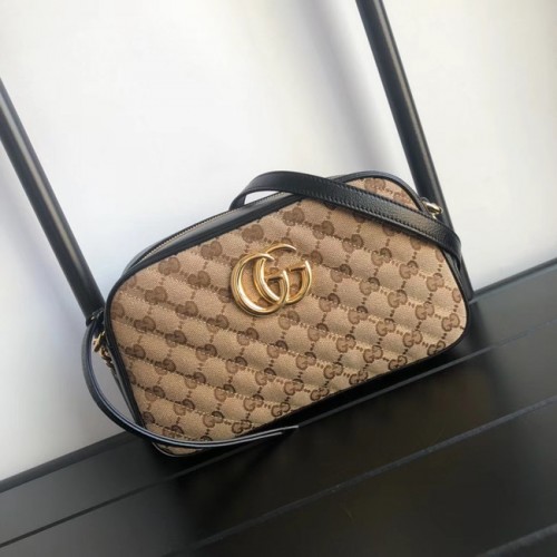 Малка чанта за рамо Gucci GG Marmont 447632 черна