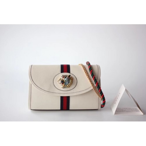 Малка чанта за рамо Gucci GG Marmont 570145 бяла