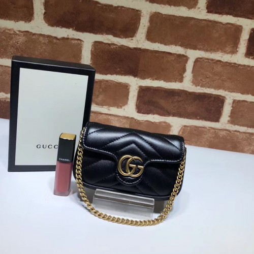 Чанта Gucci GG Marmont super Clutch 575161 черна
