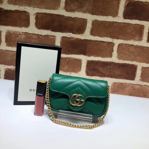 Чанта Gucci GG Marmont super Clutch 575161 зелена