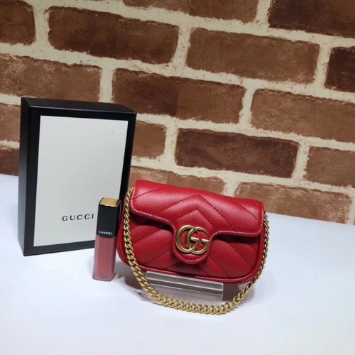 Чанта Gucci GG Marmont super Clutch 575161 червена