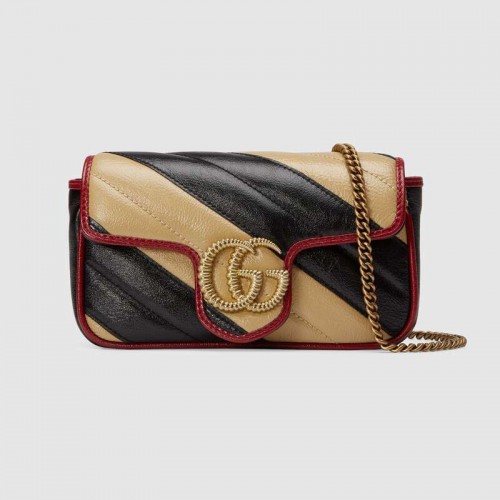 Gucci GG Marmont супер мини чанта 574969 Коняк