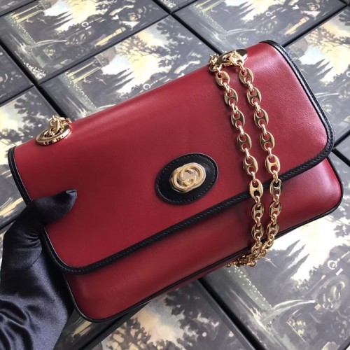 Чанта през рамо Gucci GG Original Leather 576421 Червена