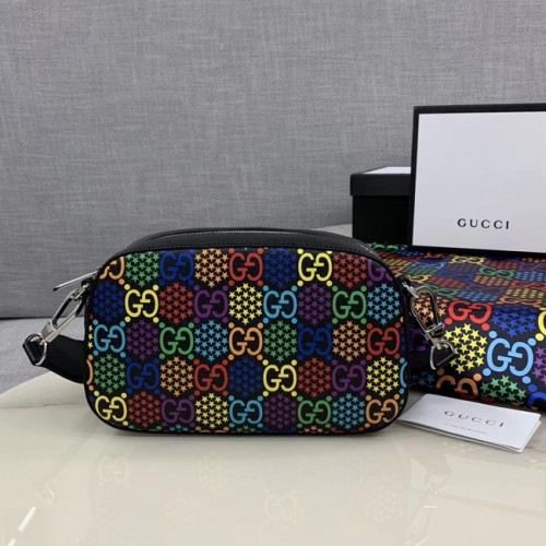 Чанта през рамо Gucci GG Psychedelic Canvas 574886 черна