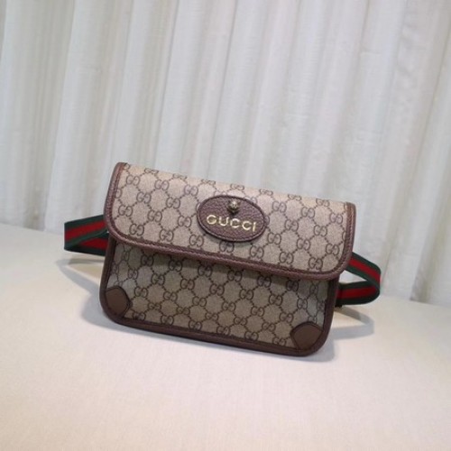 Чанта за колан Gucci GG Supreme 493930 кафява