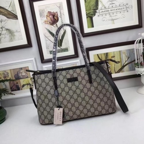 Чанта Gucci GG Supreme Canvas Tote 353440 Черна