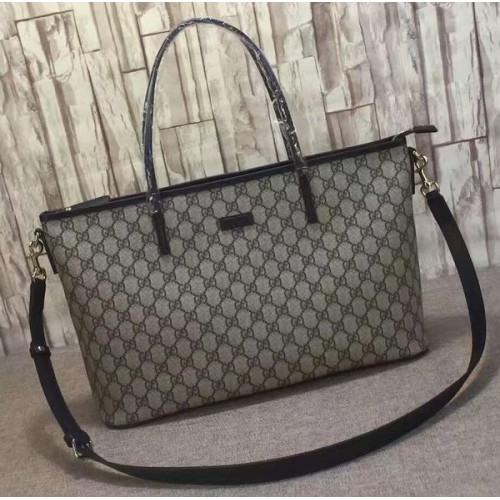 Чанта Gucci GG Supreme Canvas Tote 353440 Кафява