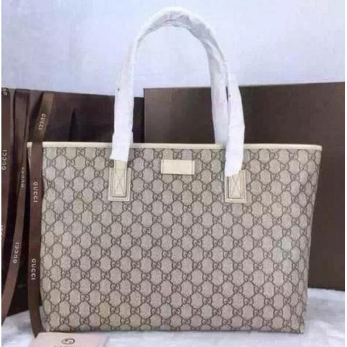 Чанта Gucci GG Supreme Canvas Tote 211137 White