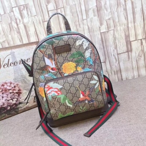 Раница Gucci GG Supreme Flower and bird 427042-1 Кафява