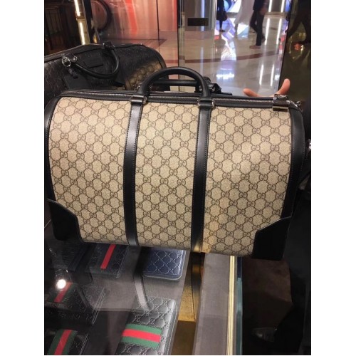 Gucci GG Supreme пътна чанта 406380 черна