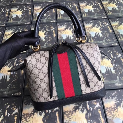 Чанта тип „тоут“ Gucci GG от високо качество, платнена, 523433, черна