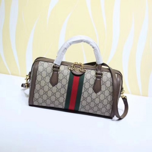 Чанта Gucci GG Original Canvas Ophidia Tote 524532 кафява