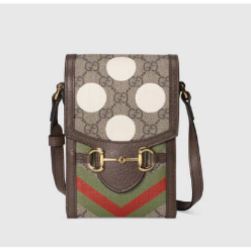 Мини чанта Gucci Horsebit 1955 625615 Кафява