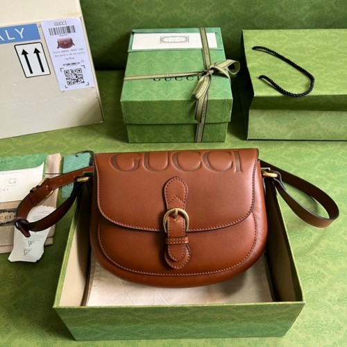 Чанта за рамо Gucci Horsebit 1955 675923 кафява