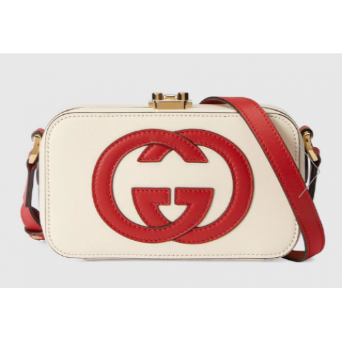 Мини чанта Gucci Interlocking G 658230 бяла