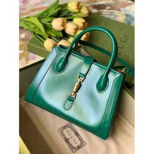 Чанта тип „тоут“ Gucci Jackie 1961 средна 649016 зелена