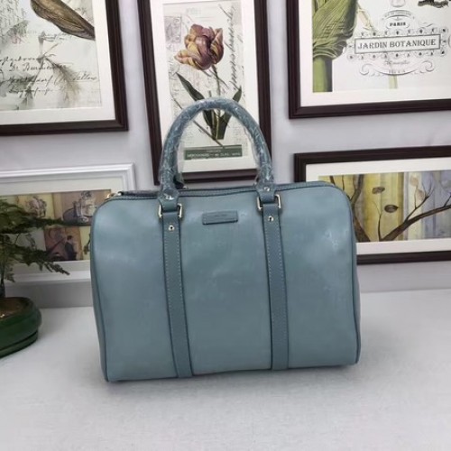 Чанта Gucci Joy Boston PVC 193603 светло синя