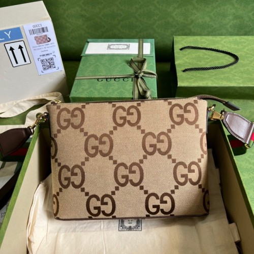 Чанта за рамо Gucci Jumbo GG 699130 кафява