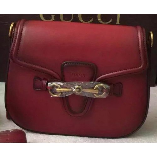 Чанта за през рамо от естествена кожа Gucci Lady Web 380573 Бордо