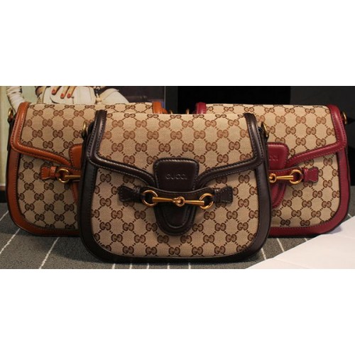 Чанта през рамо Gucci Lady Web Original GG Canvas 383848