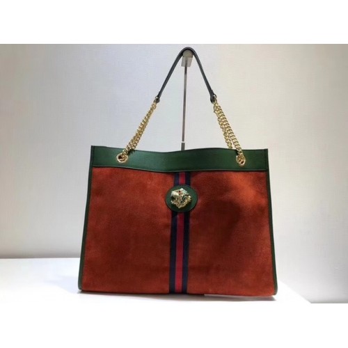 Голяма чанта Gucci с тигрова глава 537219 червена