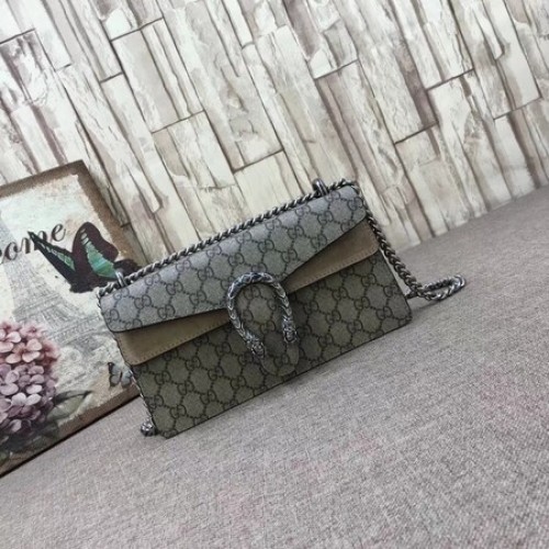 Чанта през рамо Gucci Medium Dionysus GG Canvas 499623 кайсия