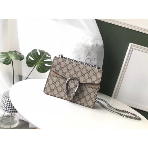 Чанта през рамо Gucci Mini Dionysus GG Canvas 421970 Каки
