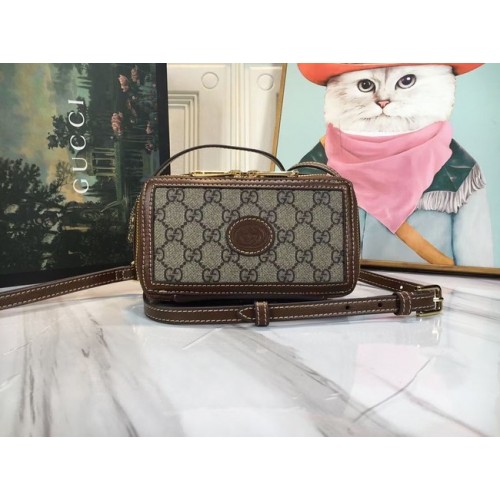 Мини чанта през рамо Gucci 671674 кафява