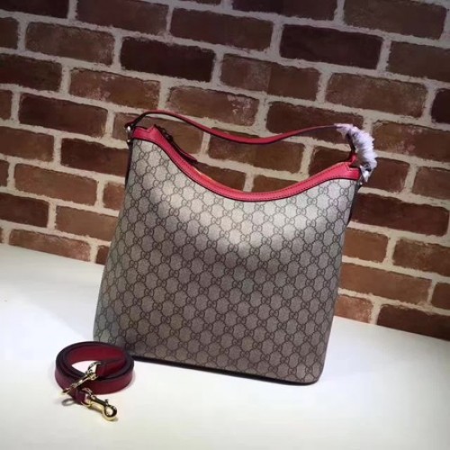 Чанта Gucci Miss GG Canvas Hobo 414930 червена