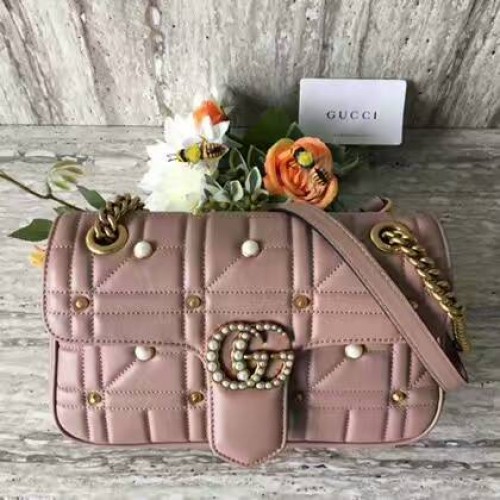 Чанта за рамо Gucci Now Marmont Mmatelasse 443497