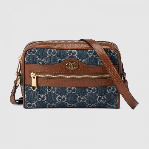Мини чанта Gucci Ophidia GG 517350 Тъмносиня