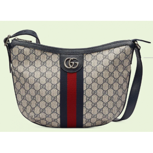 Малка чанта за рамо Gucci Ophidia GG 598125 Синя