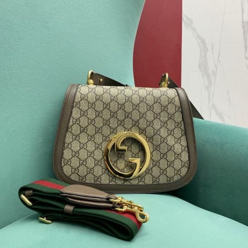 Малка чанта за рамо Gucci Ophidia GG 699210 Кафява