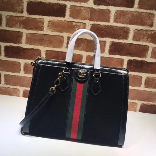 Чанта Gucci Ophidia със средна горна дръжка 524537 черна