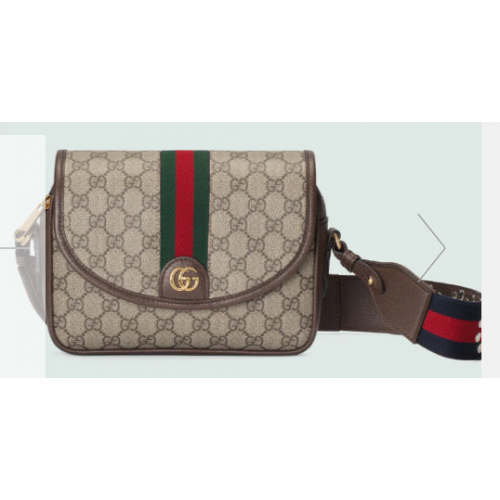Чанта за рамо Gucci Ophidia мини GG 722117 Кафява