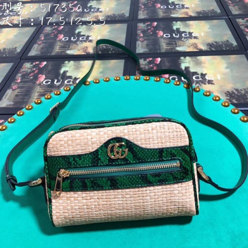 Мини чанта Gucci Ophidia 517350 зелена