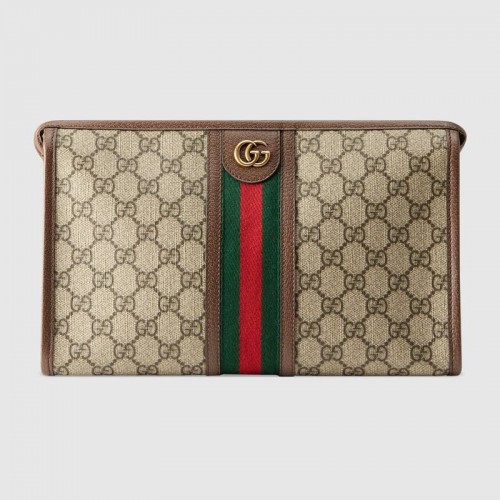 Чанта за тоалетна хартия Gucci Ophidia серия GG 598234 кафява