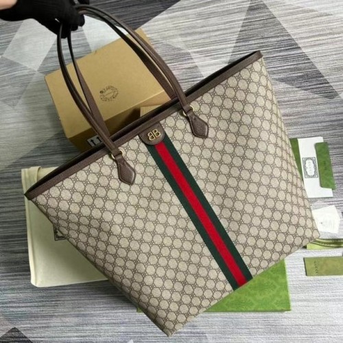 Голяма чанта Gucci Ophidia серия GG 680127 кафява