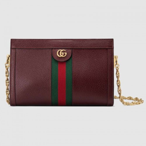 Малка чанта през рамо Gucci Ophidia 503877 Бордо