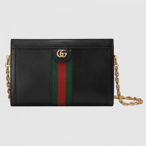 Малка чанта през рамо Gucci Ophidia 503877 черна