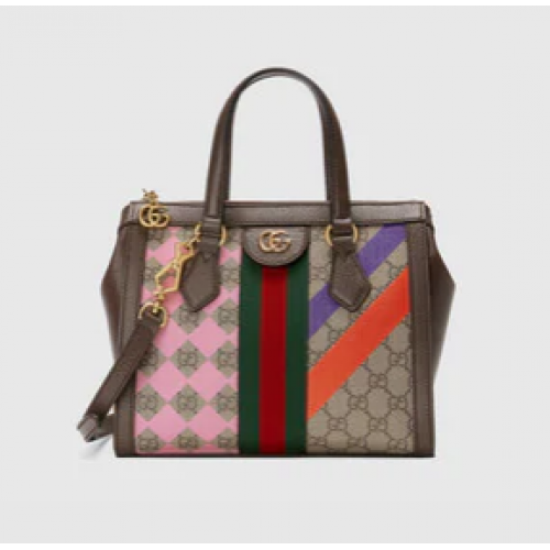 Малка чанта Gucci Ophidia 547551 Кафява