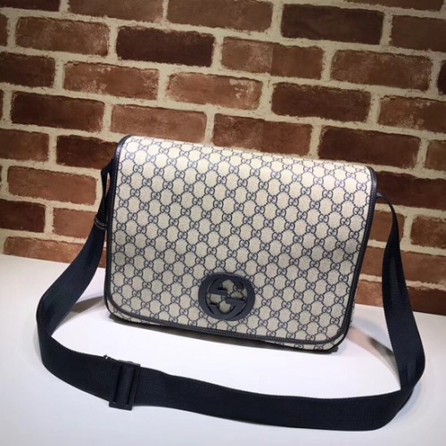 Чанта през рамо Gucci PVC GG Canvas 222291 синя