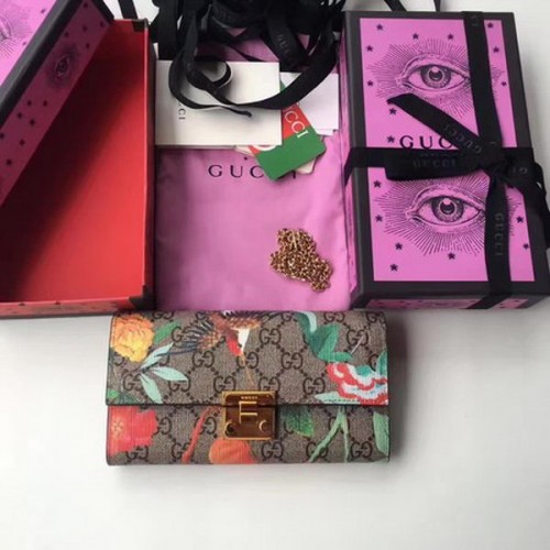 Портфейл Gucci Padlock Continental 453506 Червен